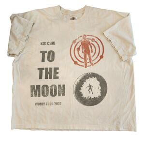 Kid Cudi To The Moon World Tour 2022 Graphic Tee XL NASA Astronaut